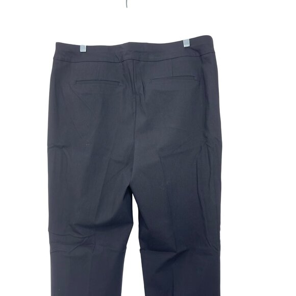 Chicos Womens Black Straight Leg Pull On Pants Size US 14R Stretch Rayon Blend - Picture 10 of 11